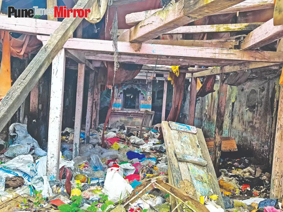 A Ruin Littered with Garbage in Bavdhan